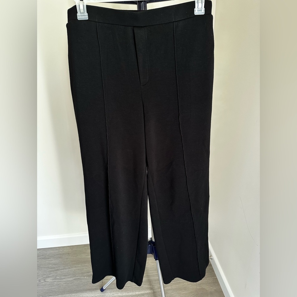 Simply Vera Vera Wang Women's Classic Black Straight Leg Trouser Leggings